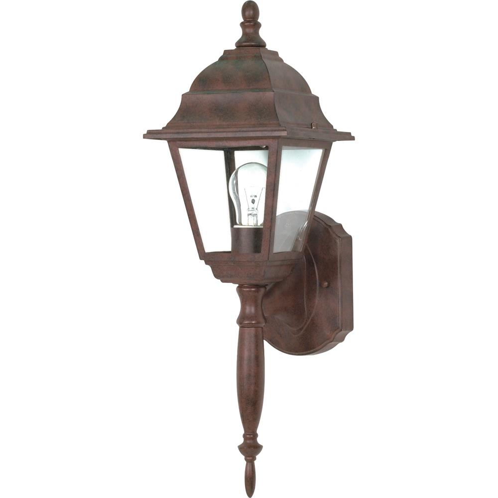 Nuvo Lighting 60/541  Briton - 1 Light - 18" - Wall Lantern with Clear Seed Glass in Old Bronze Finish